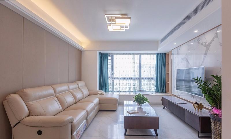 现代轻奢三居室,精致金属与大理石的浪漫邂逅-4