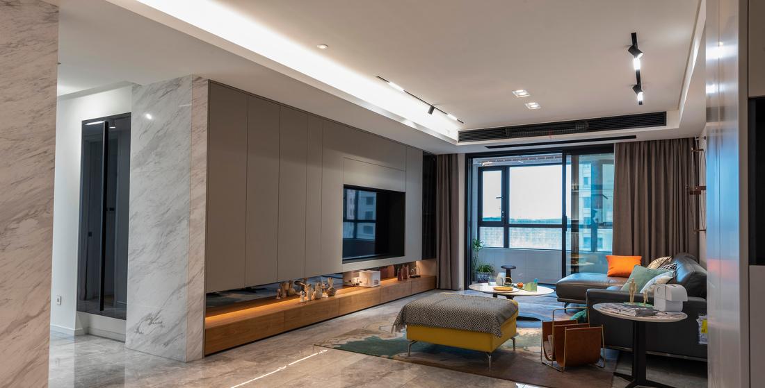 现代简约大平层，亲子共享空间设计-4