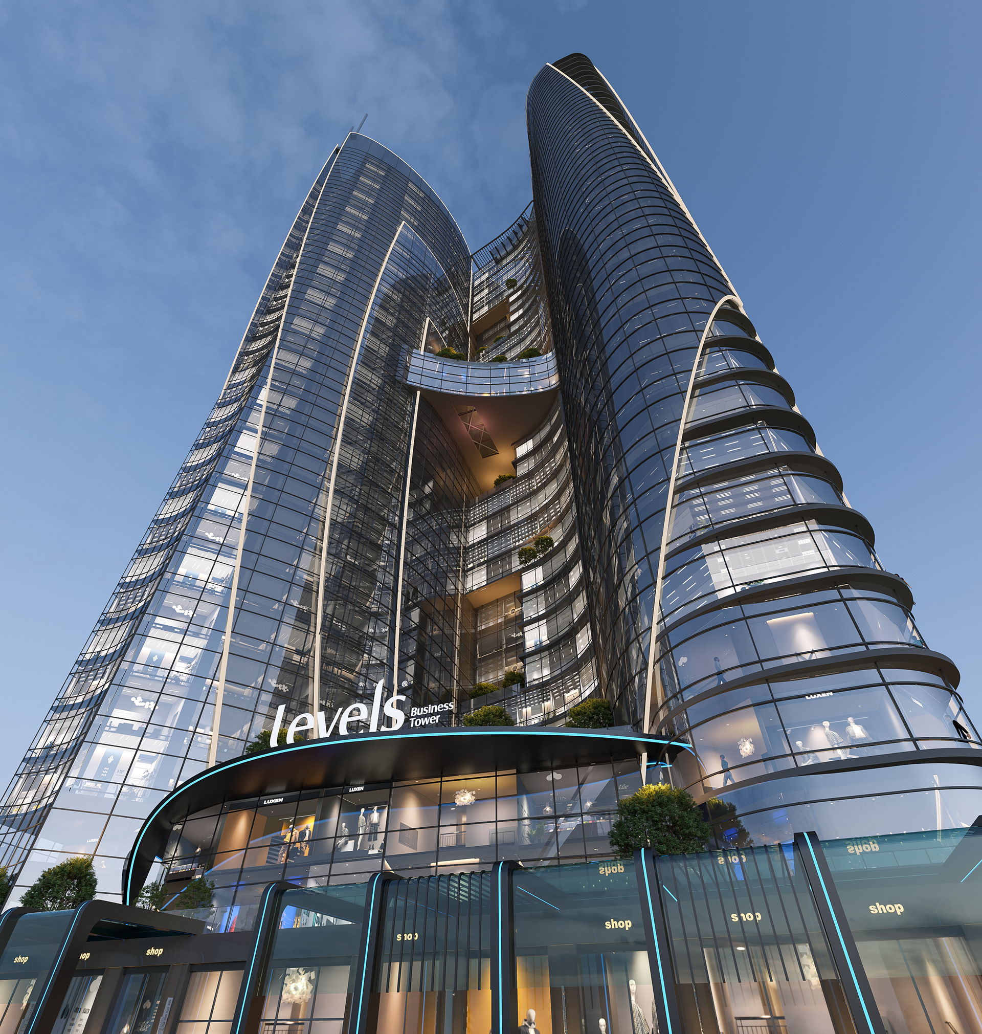 水平塔或层级塔丨埃及丨Urbanlanes Developments-24