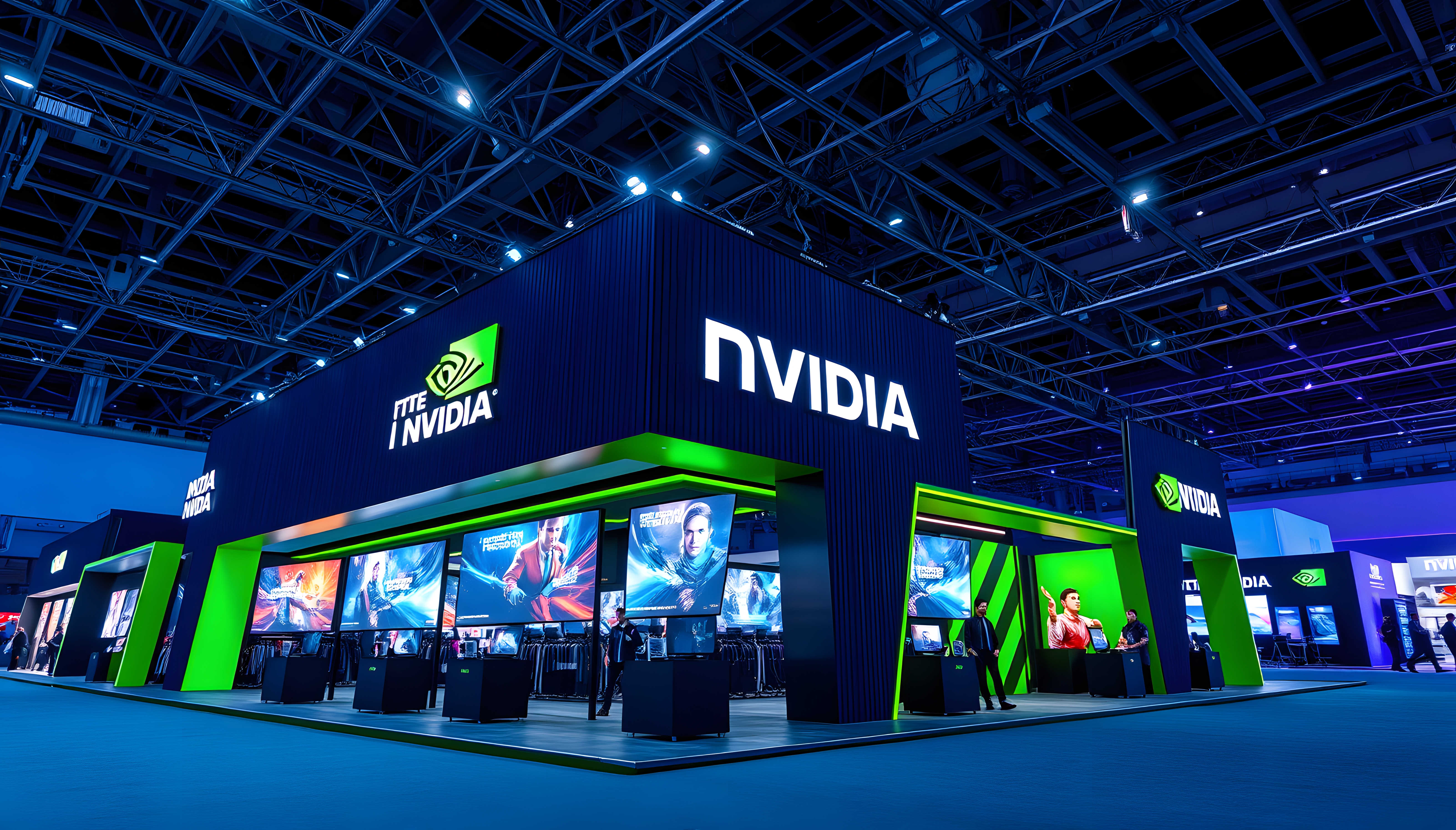 NVIDIA game exhibition booth.-19