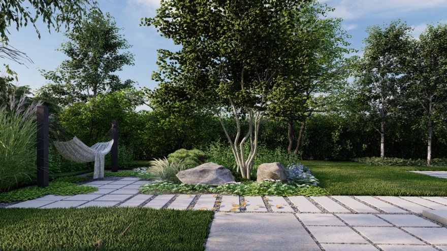 Geometric garden(带草坪的几何花园)丨波兰莱格尼察-5