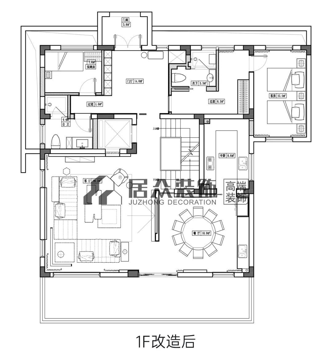 全案案例 | 600㎡四层别墅，享都市新贵生活-9