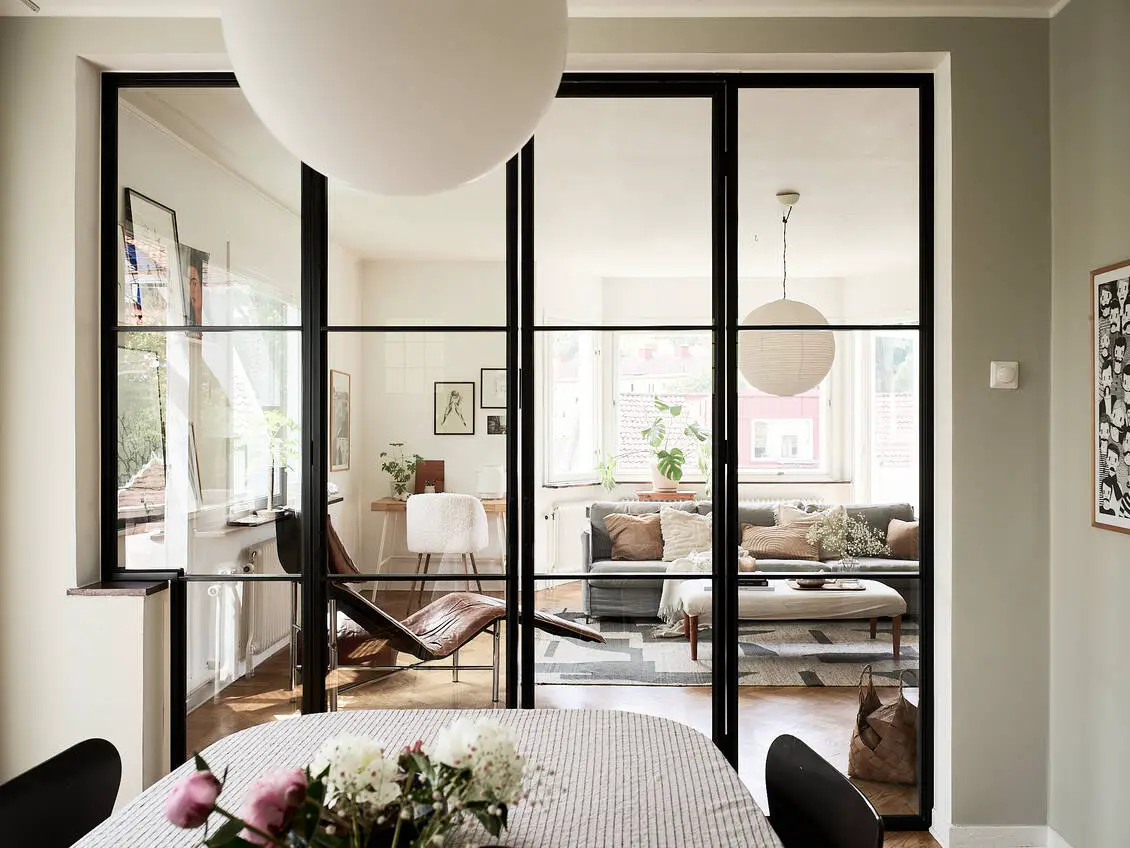 40 年代哥德堡公寓的优雅斯堪的纳维亚设计-4