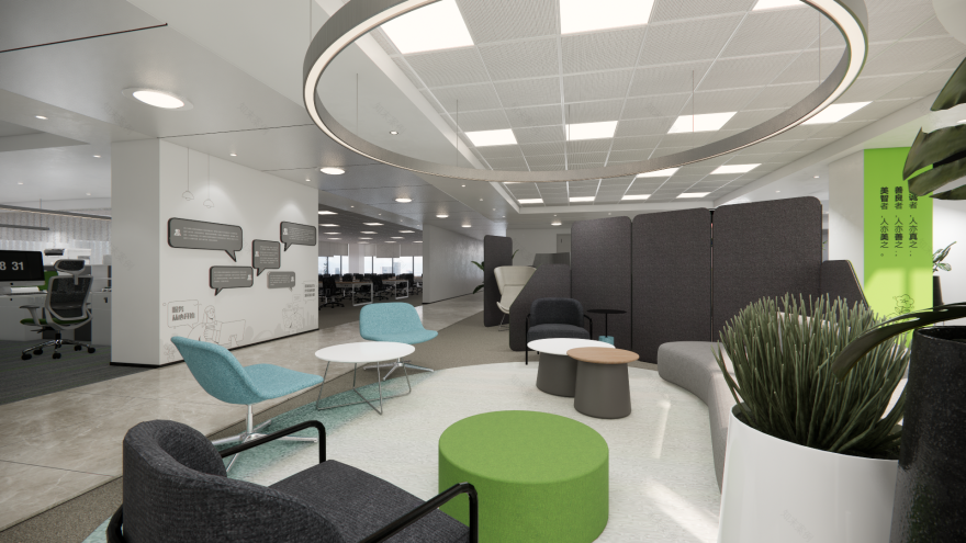 企业办公改造设计 标准办公层-9