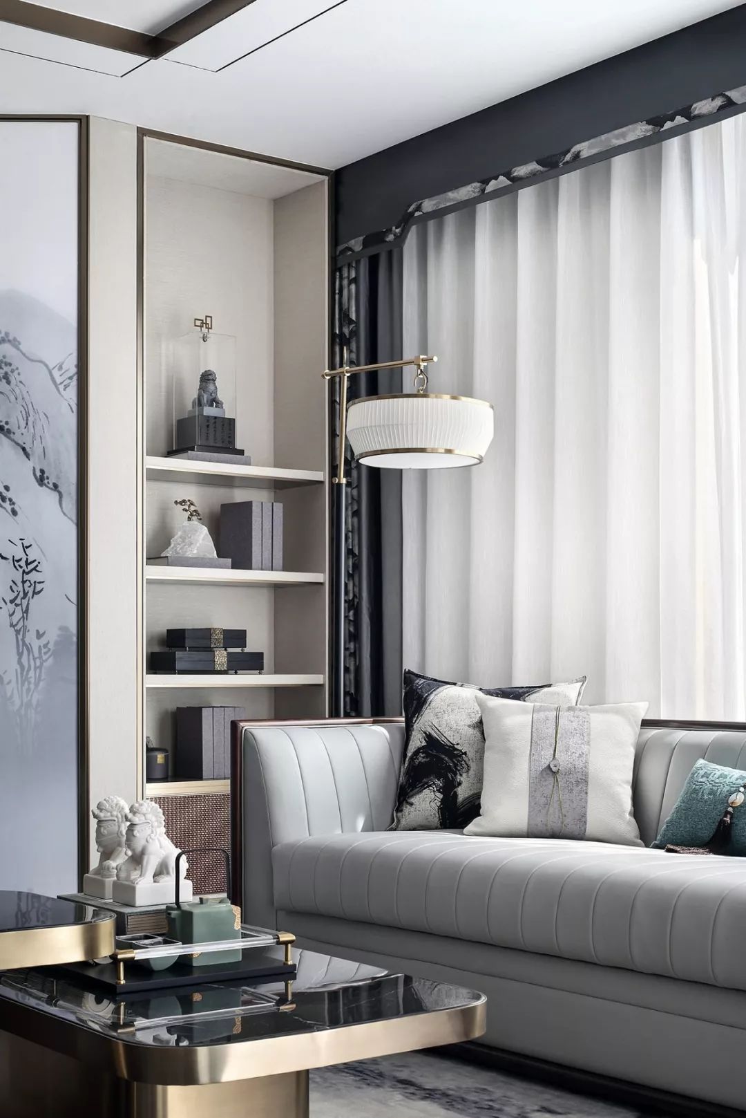 南安美的智慧城别墅样板间 | 新中式风格的创新演绎-14