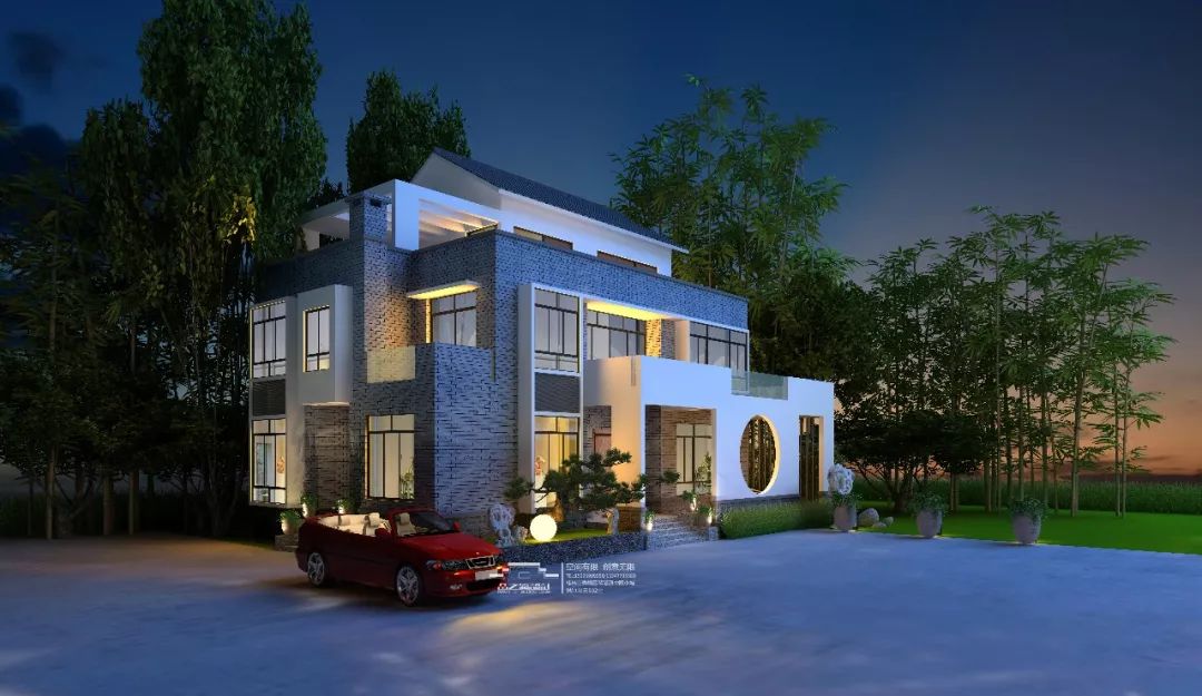 乡野大宅 | 品之筑设计打造的自然生活空间-31