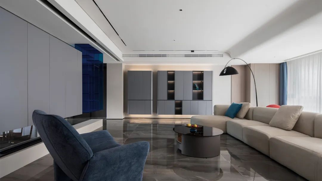 克莱因蓝的宁静 · 青创空间设计的 260㎡舒适家居丨中国浙江-12