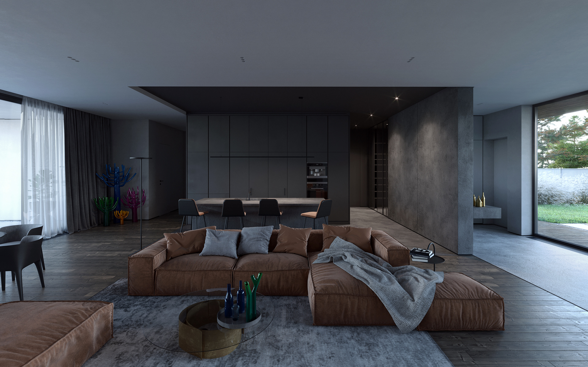 混凝土+木材公寓-2