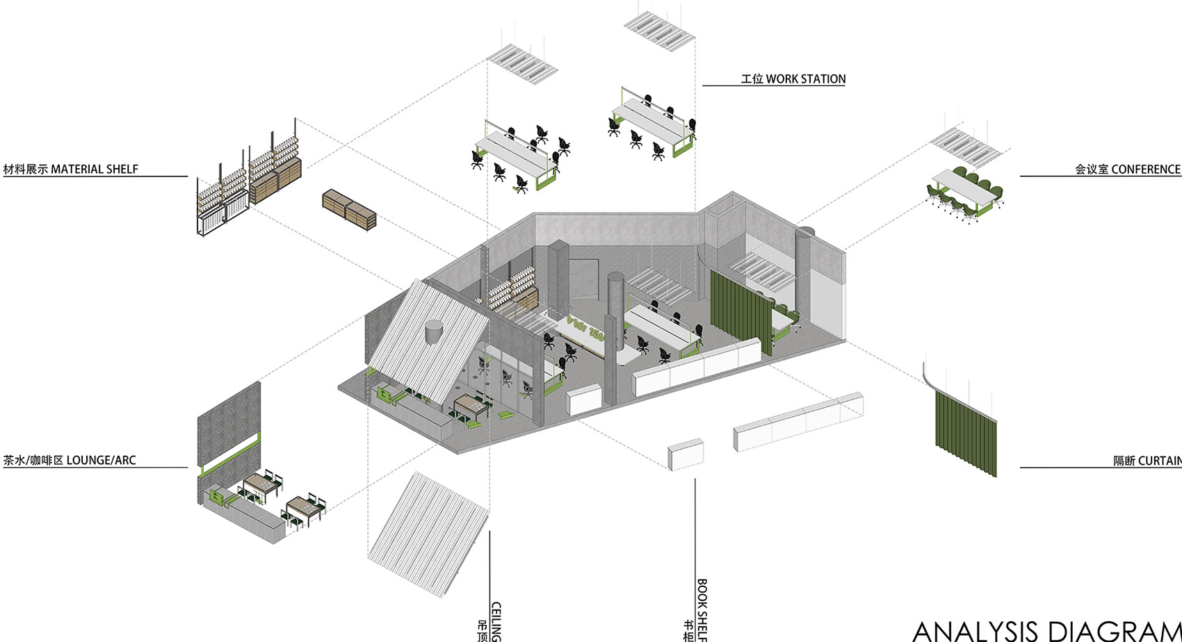 拾集建筑办公室及盎然咖啡丨中国上海丨上海拾集建筑设计有限公司-64