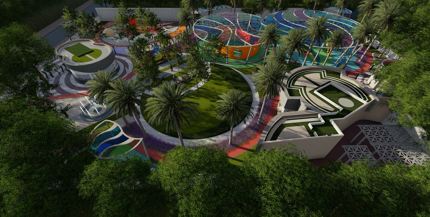 Anastasiya Gushchina丨公园丨Qatar Parks - Archviz-6