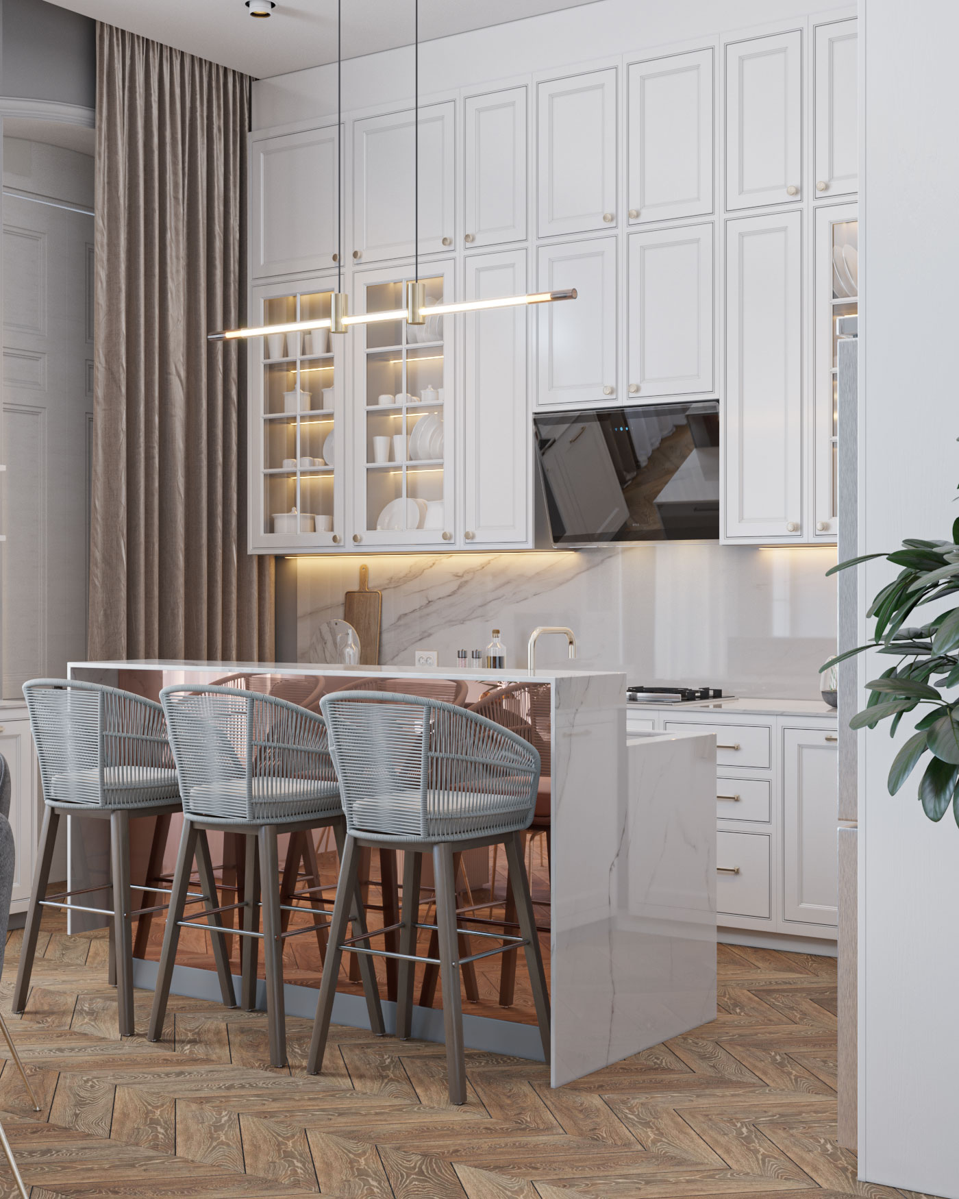 巴库的现代巴黎式室内丨阿塞拜疆-6