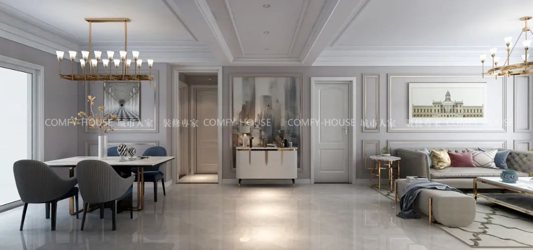 140㎡美式轻奢,邂逅理想生活-11