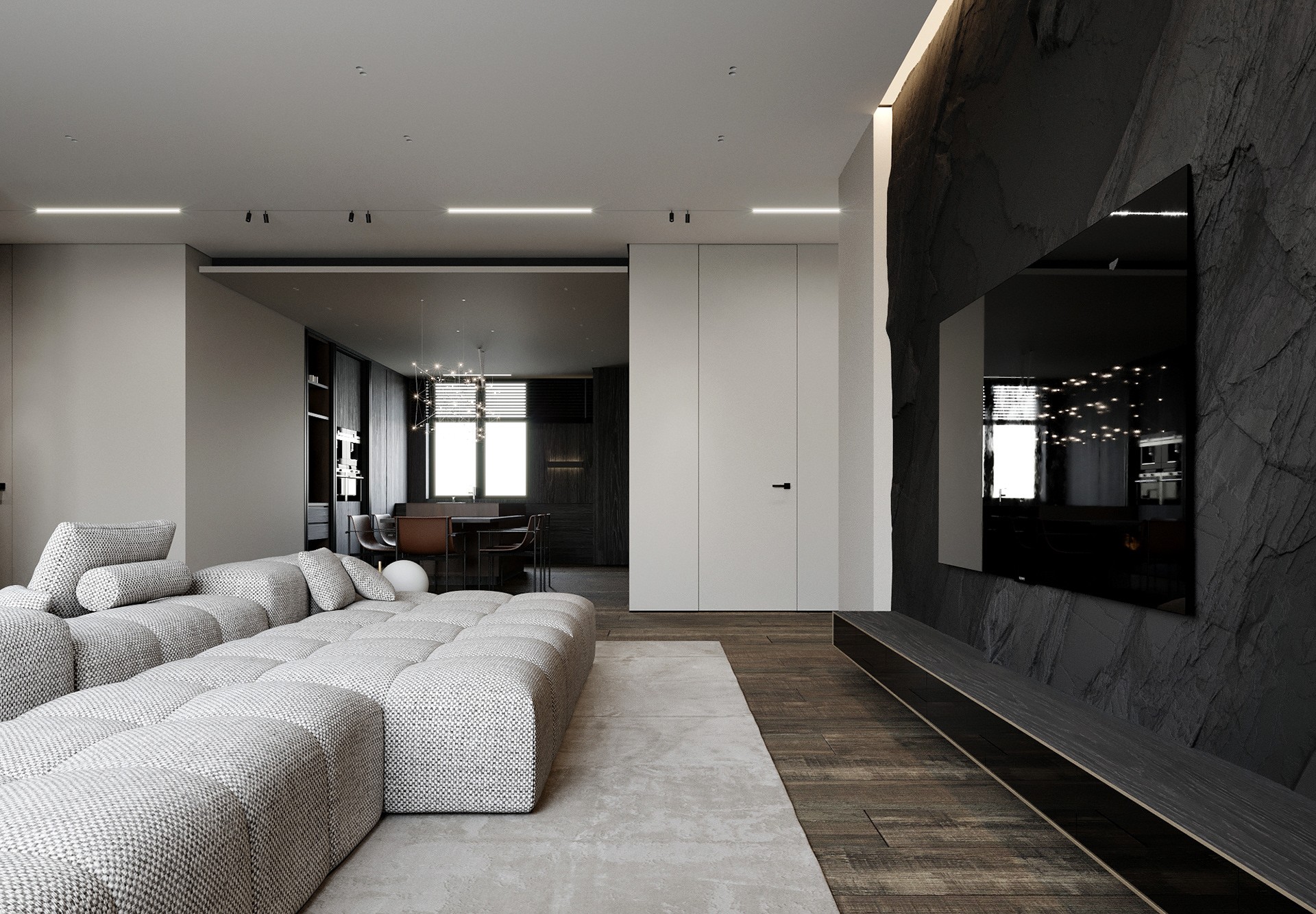 255平，大户型黑色简约系-5