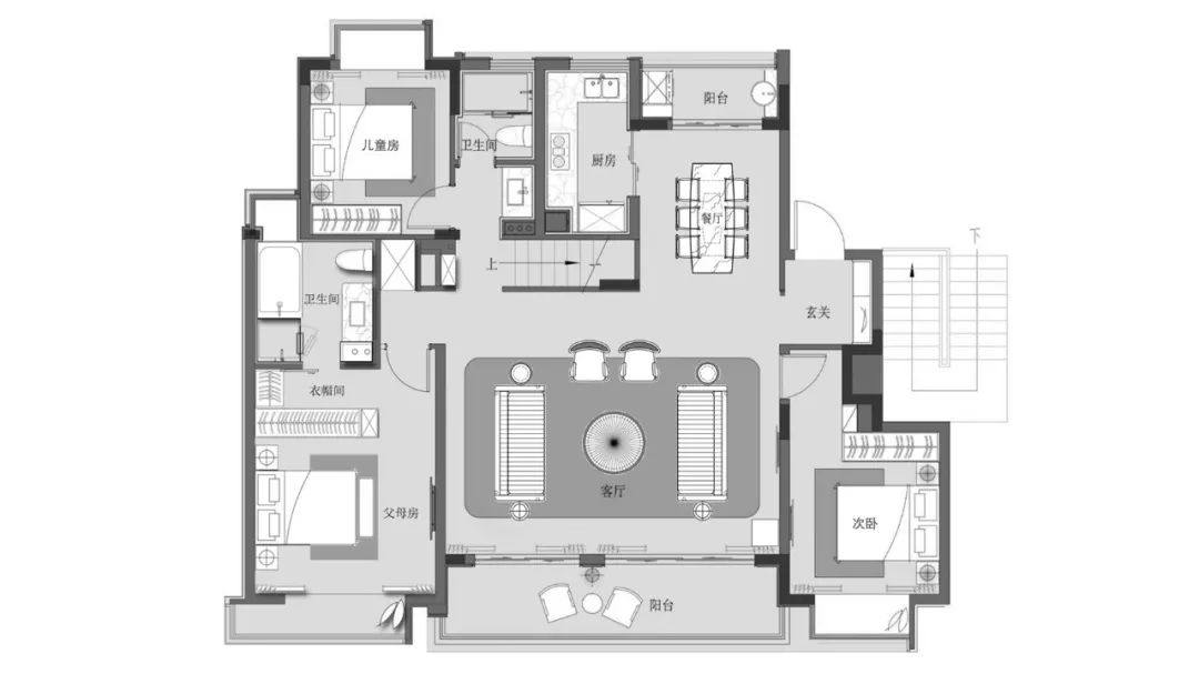 东方意境，现代治愈——南昌新旅•明樾台洋房 143 户型样板示范单位-4
