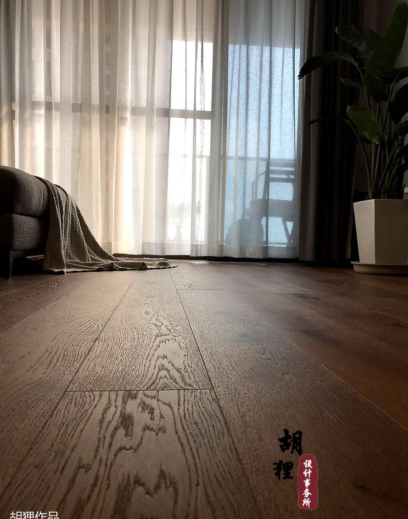 简约温馨的家，原木与白纱的协奏曲-7