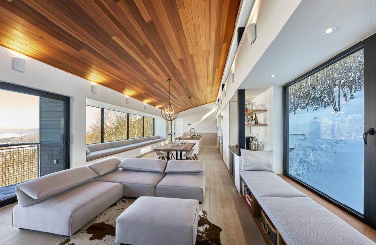 劳伦山脉上的绿色滑雪小屋-19