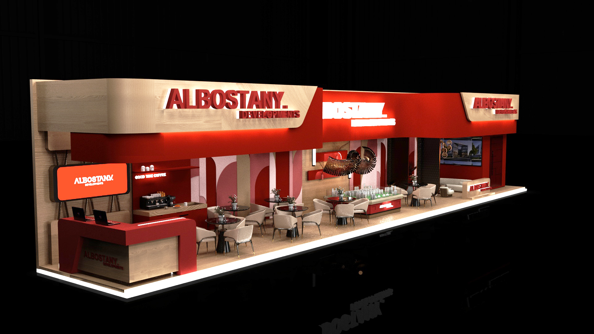 Al Bostany Developments Booth Design-1