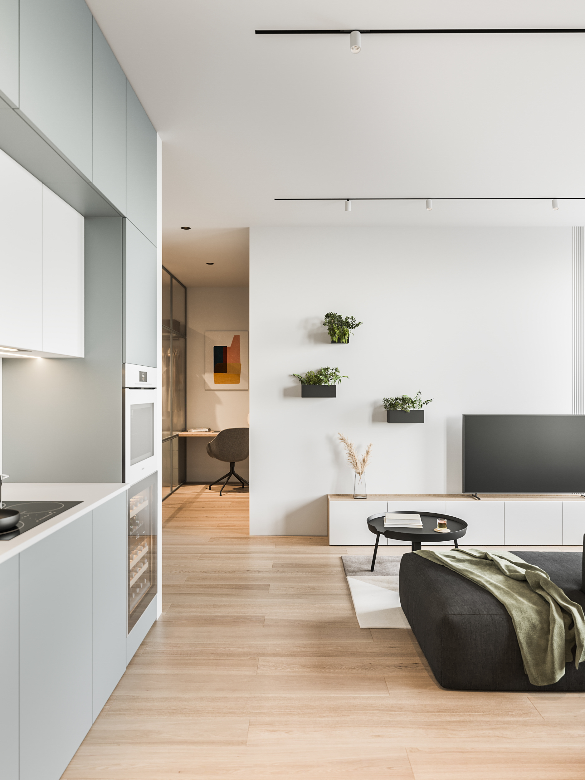 64㎡小空间设计 清新舒适-3