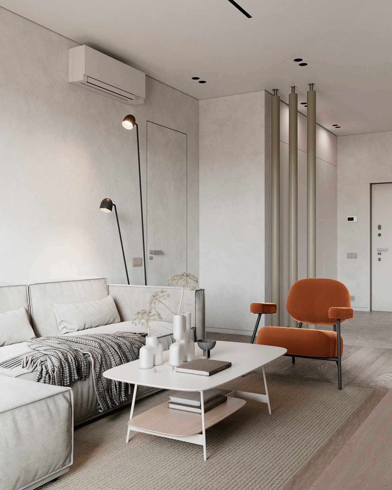 灰色系小空间公寓设计-5