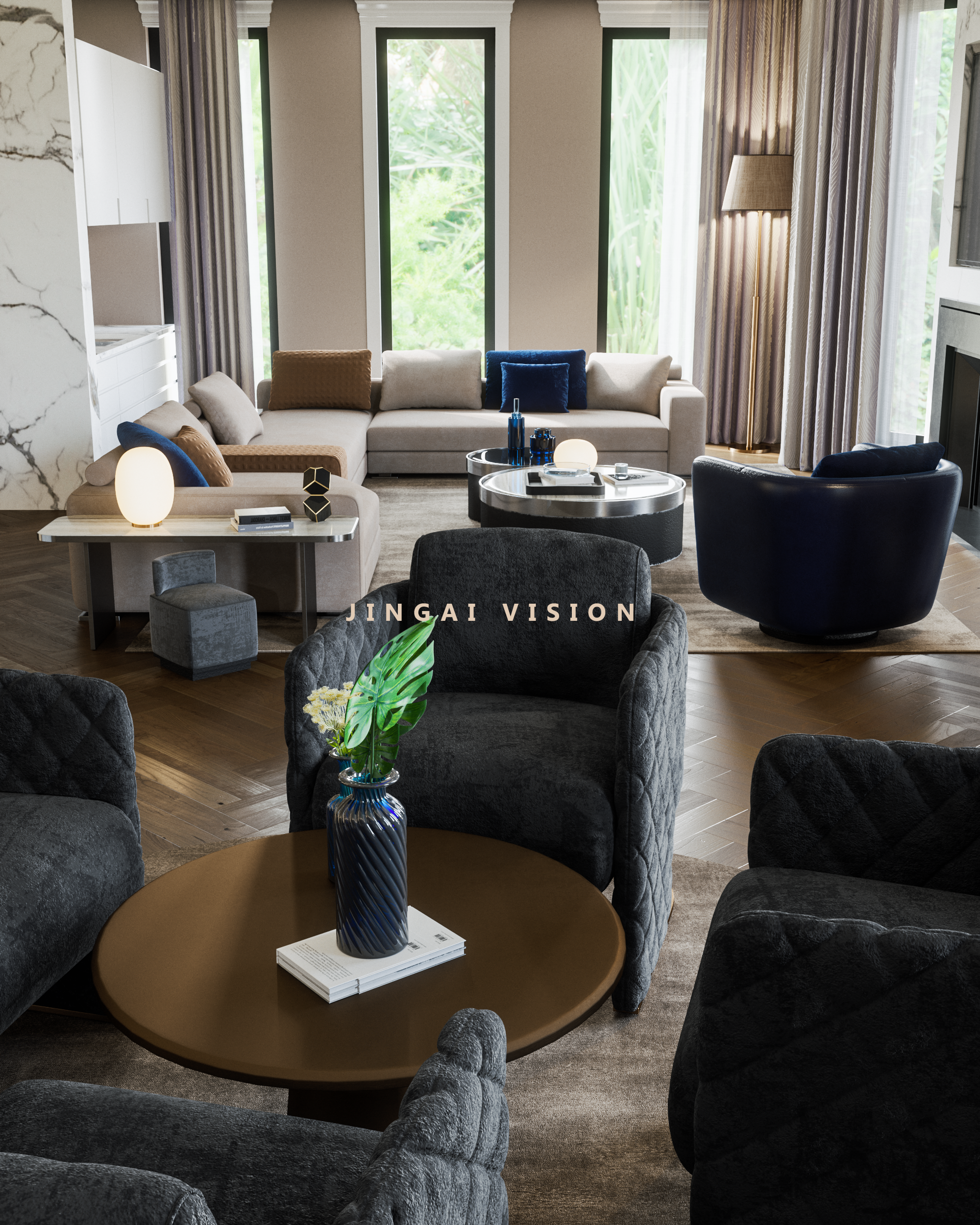 软装改造客厅，展现 F1 赛车魅力-9