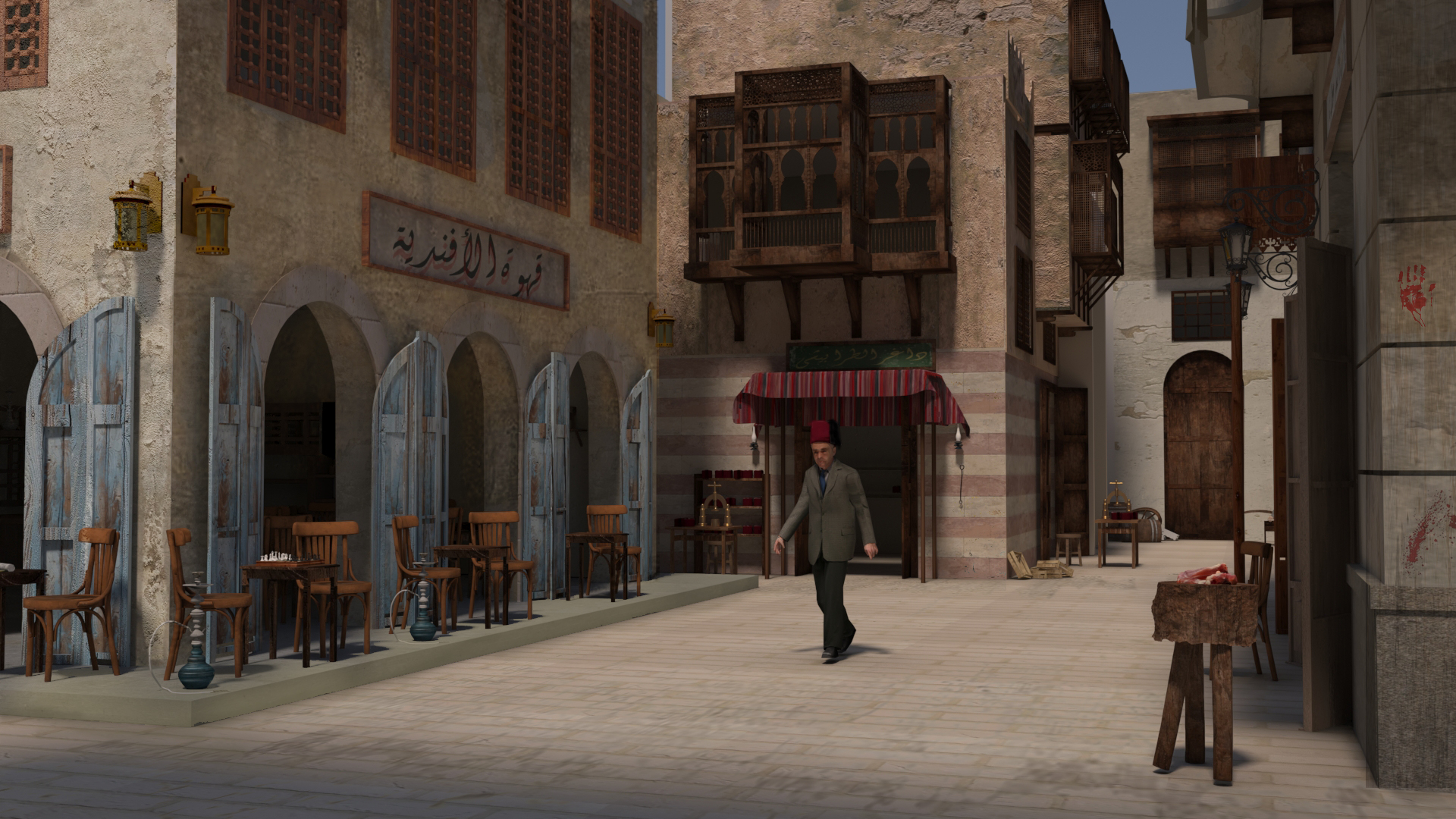 埃及风格 1940 年代电影场景设计-8