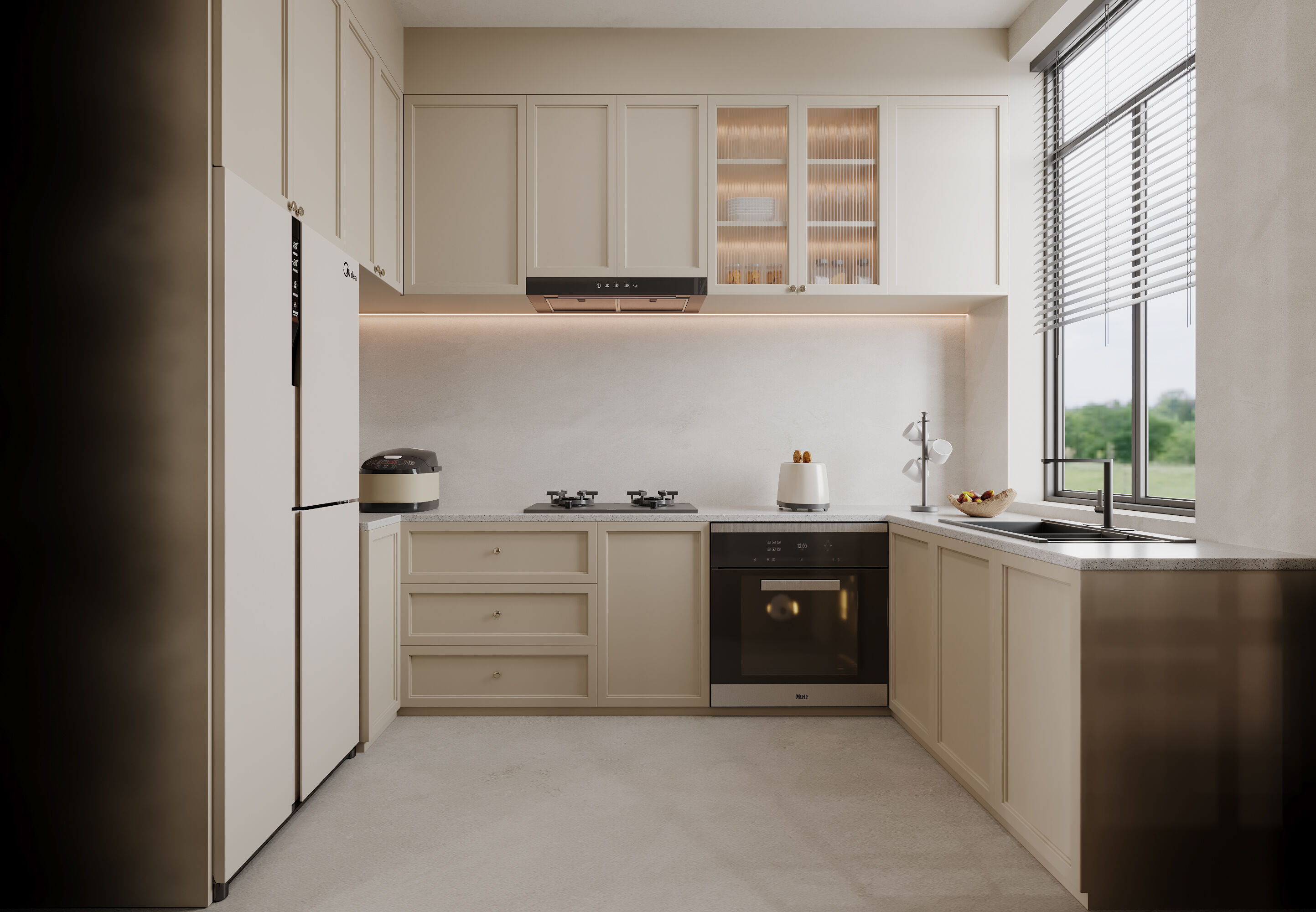 浪漫与简约的和谐交响：法式奶油风格家居设计-2