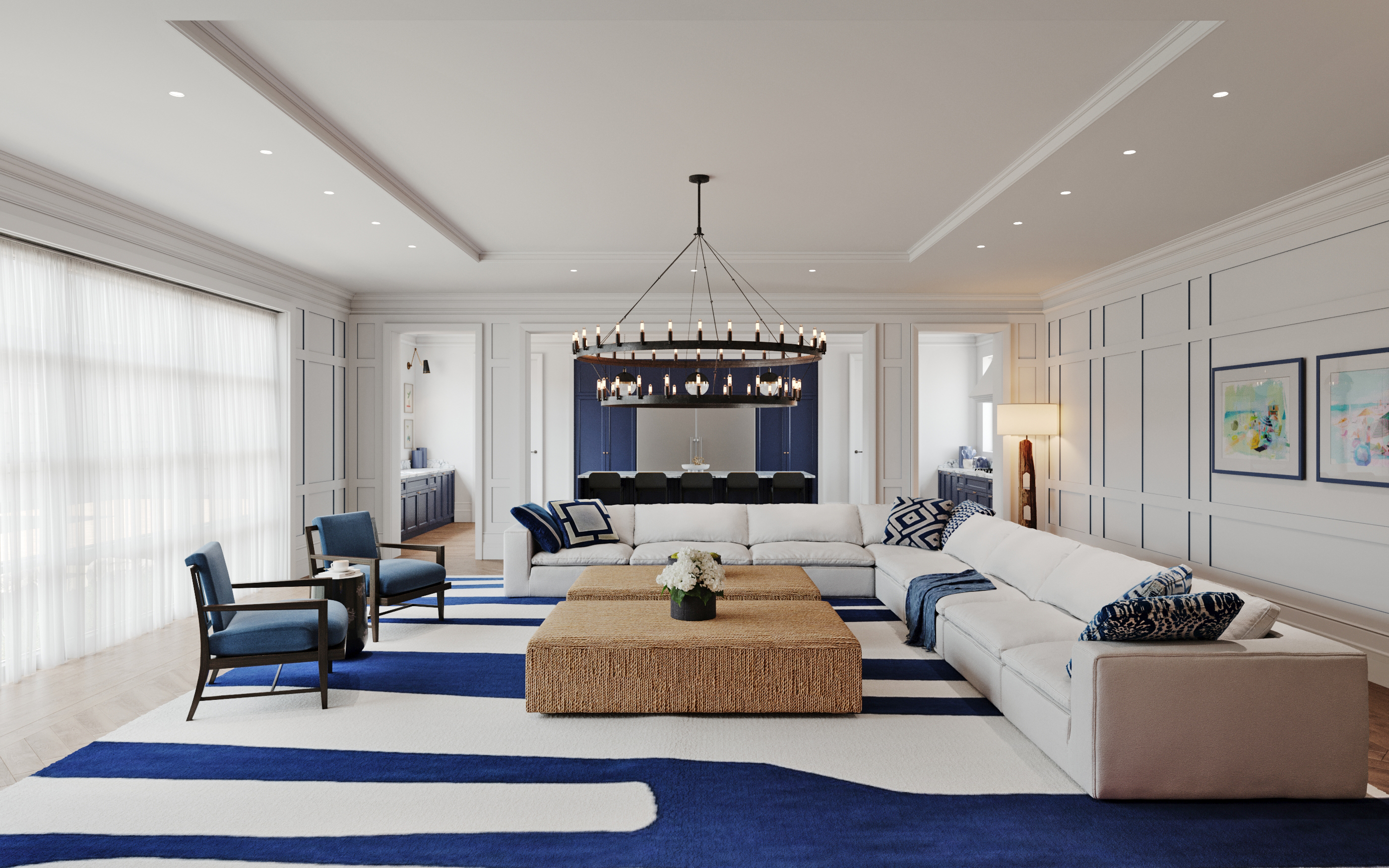 别墅 2 大房间和厨房丨沙特阿拉伯利雅得-3