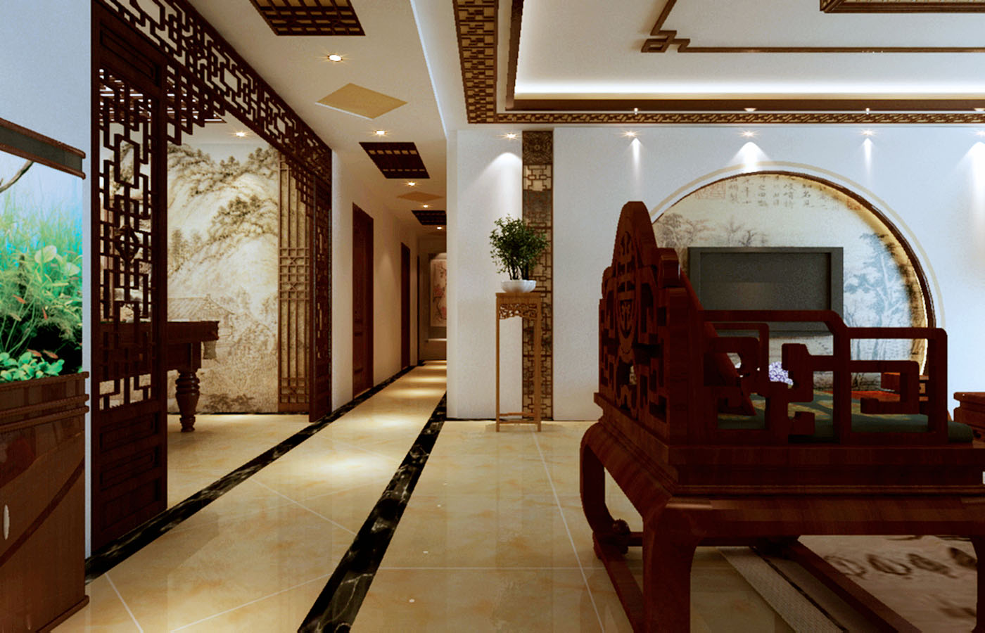 古韵东方 | 中式大宅设计案例解析-14