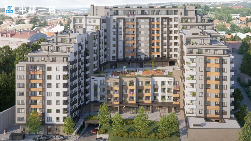建设海外“好房子”！中建一局承建的塞尔维亚贝尔格莱德星空山公寓开工-27