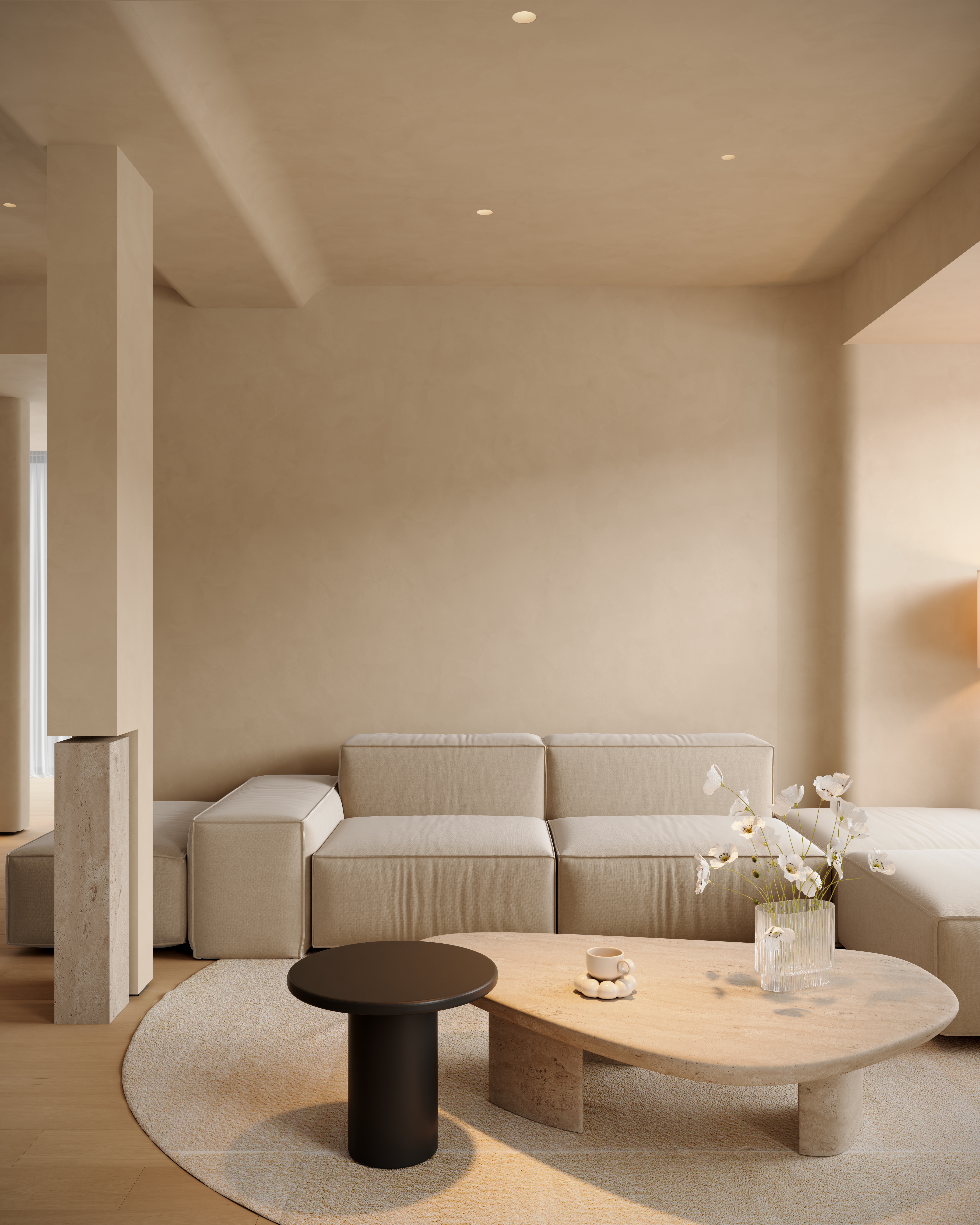 现代 奶油大平层-12