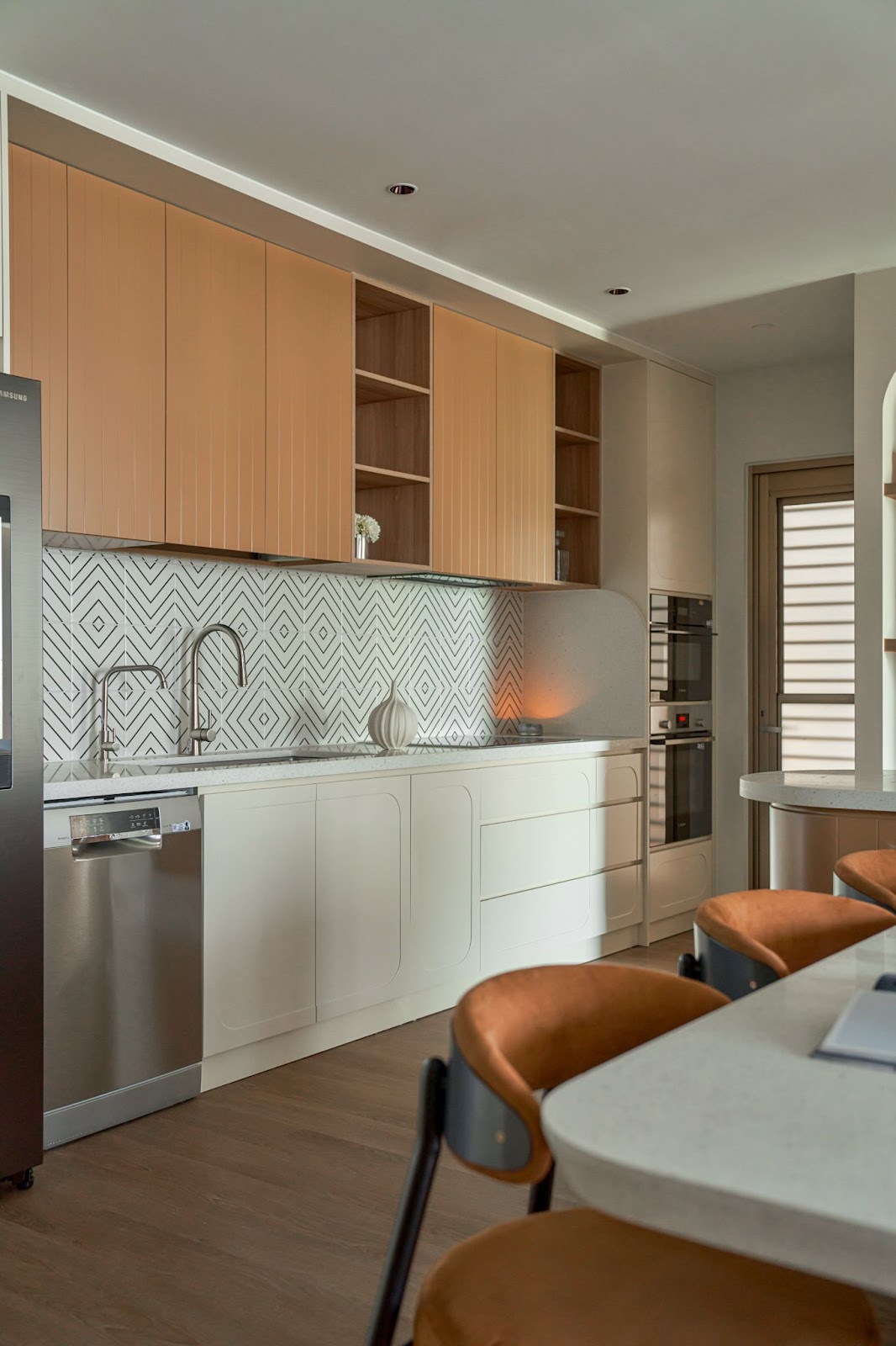 现代奶油风平层丨越南胡志明市-25