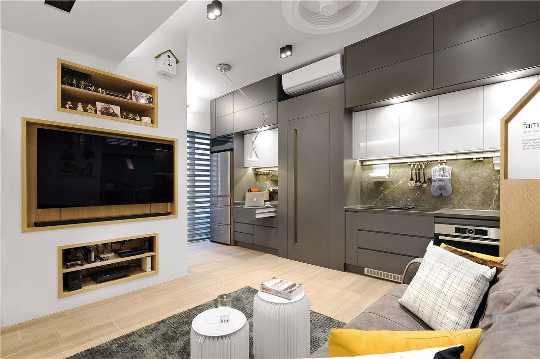 香港59m²收纳型二居室住宅  Darren Design-20