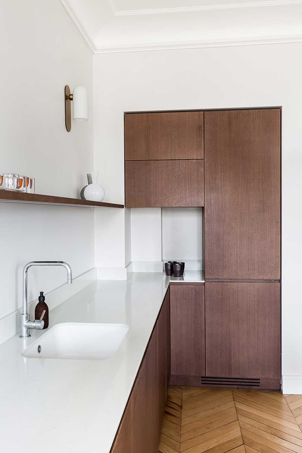 巴黎时尚公寓 | 弧形设计与色彩的完美结合-7