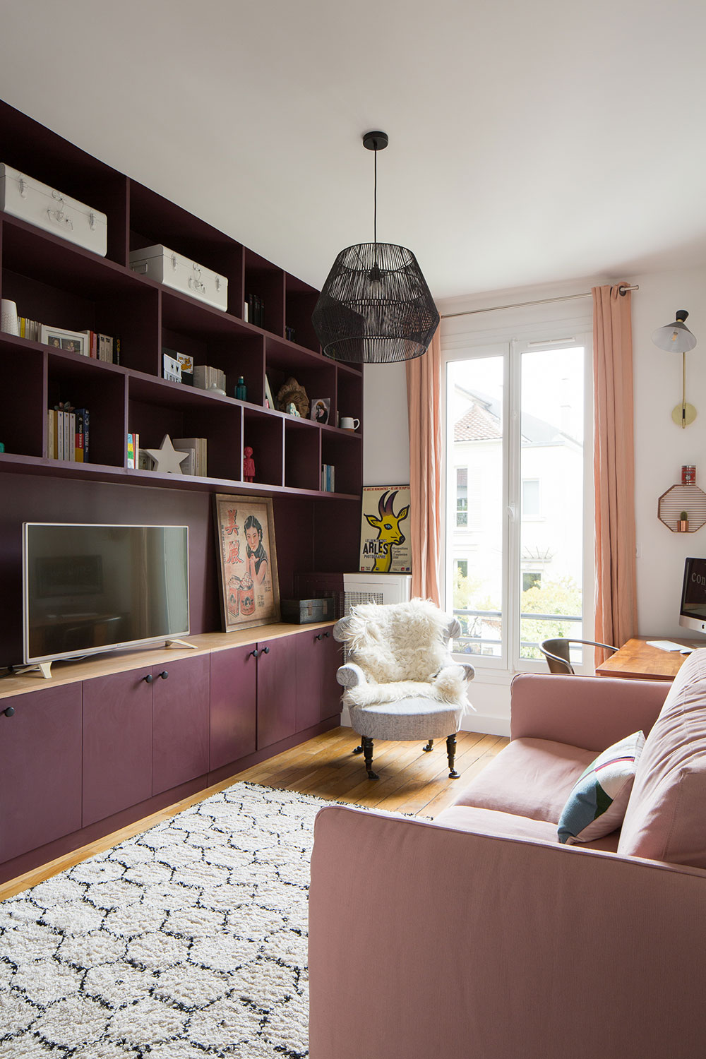 巴黎公寓的彩色风情设计-16