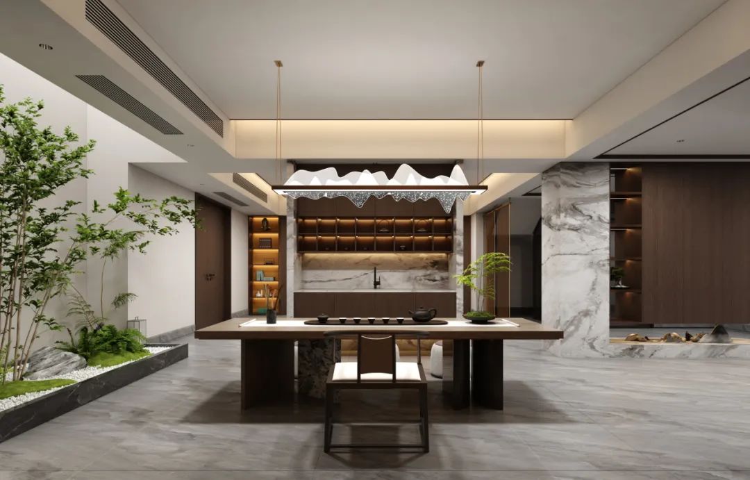 960㎡新中式别墅丨长兴城丨中国湖南丨纵向·空间设计-9