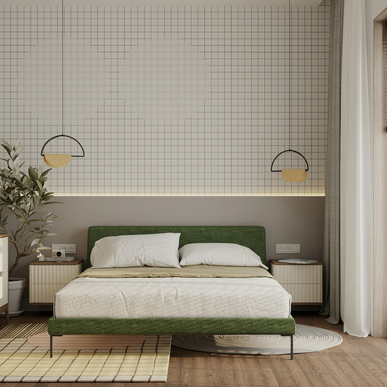 原木+绿色打造舒适清新居住空间-17