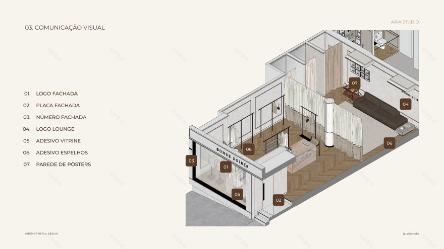 店铺设计 晚安(法语Bonne Soirée常见用于晚上与人分别时表达祝你有个美好的夜晚,这里直译为晚安较合适,若结合更具体语境可能有更精准译法) 丨ARIA STUDIO-23