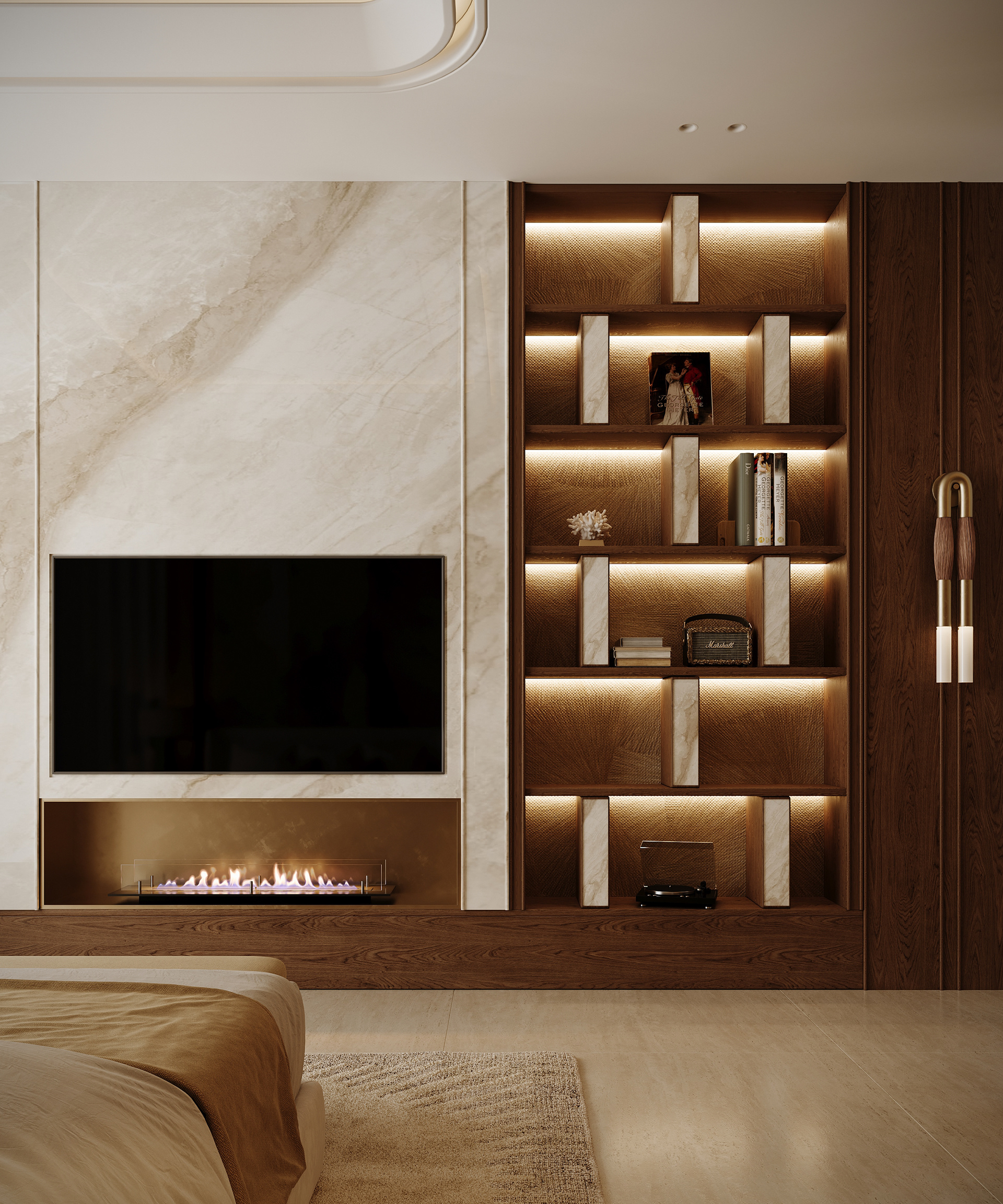 中世纪风格卧室设计丨沙特阿拉伯丨Hanan magdy（For scene architechts）-5