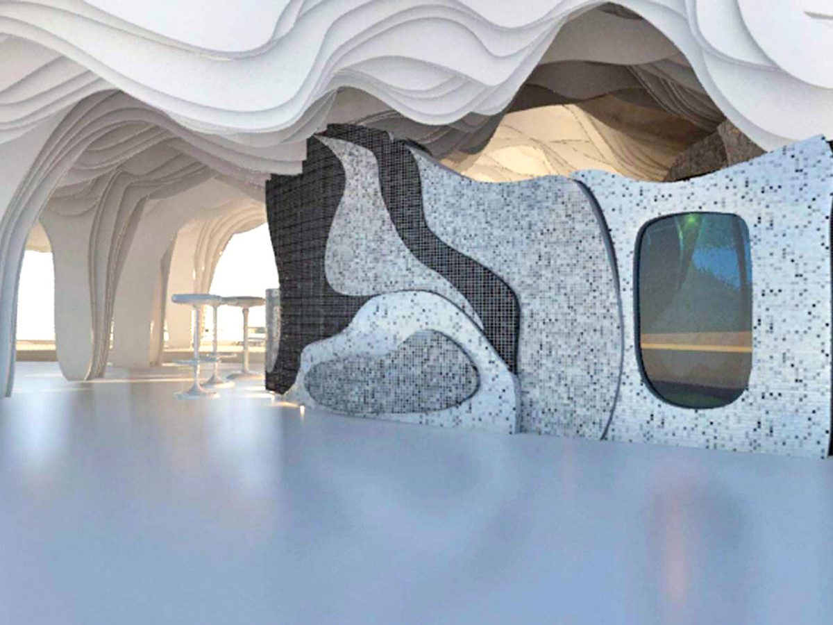 The Wave Pergola - Utopia Hotel Design Staging-4