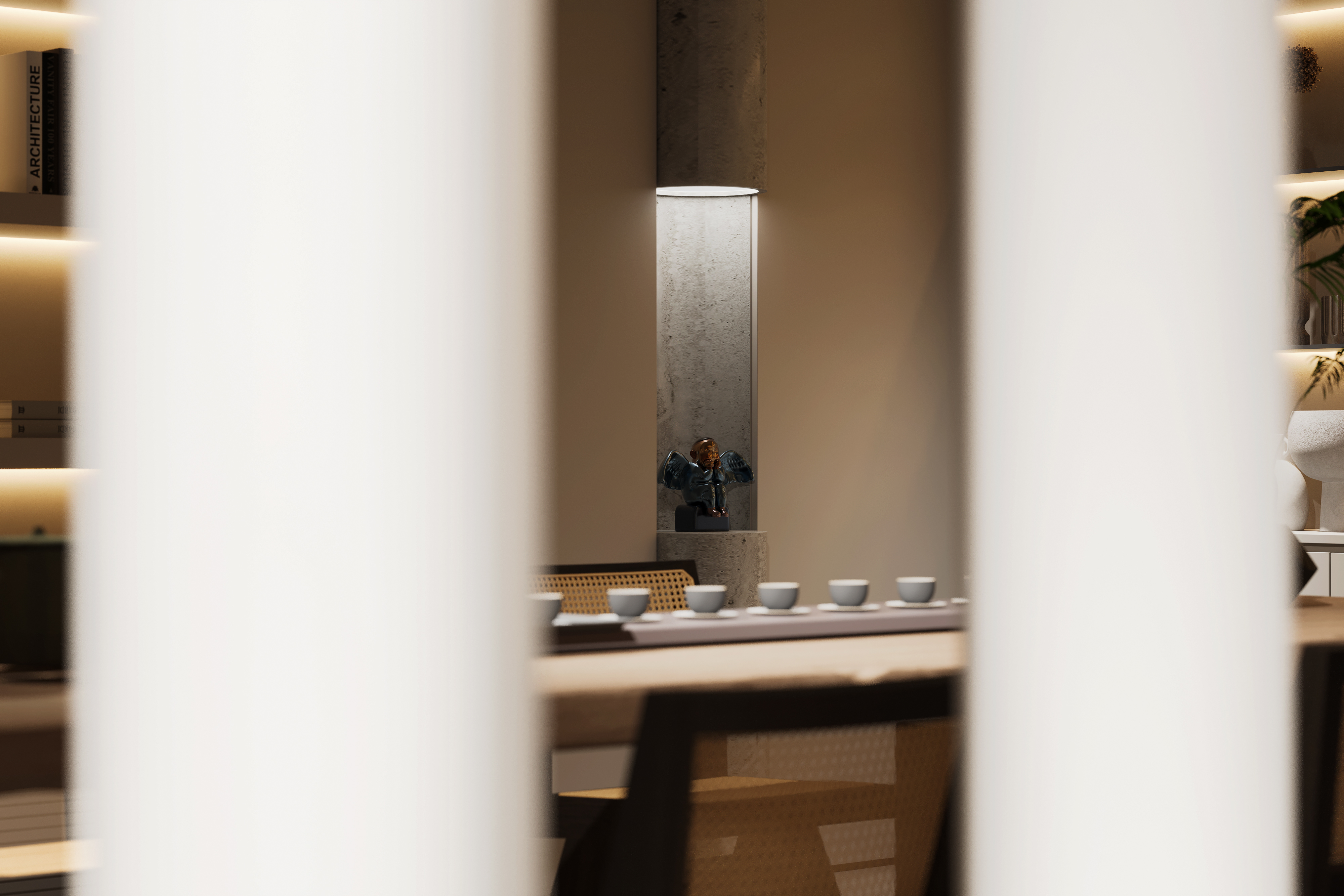 现代挑空别墅-未来效果图-13