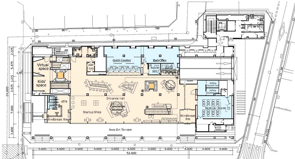 阿波银行总行营业大楼丨日建设计-70