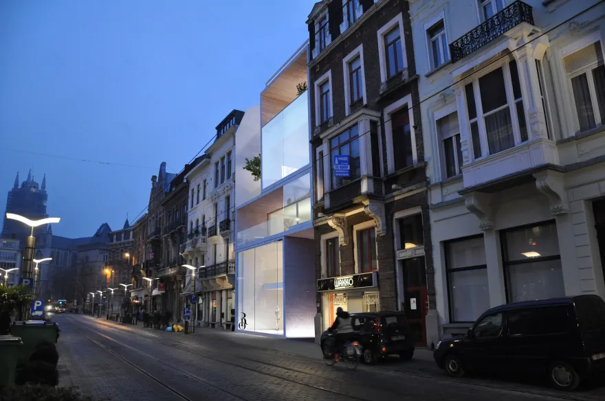 比利时黄金比例建筑——融入历史的奢华公寓与商店-16