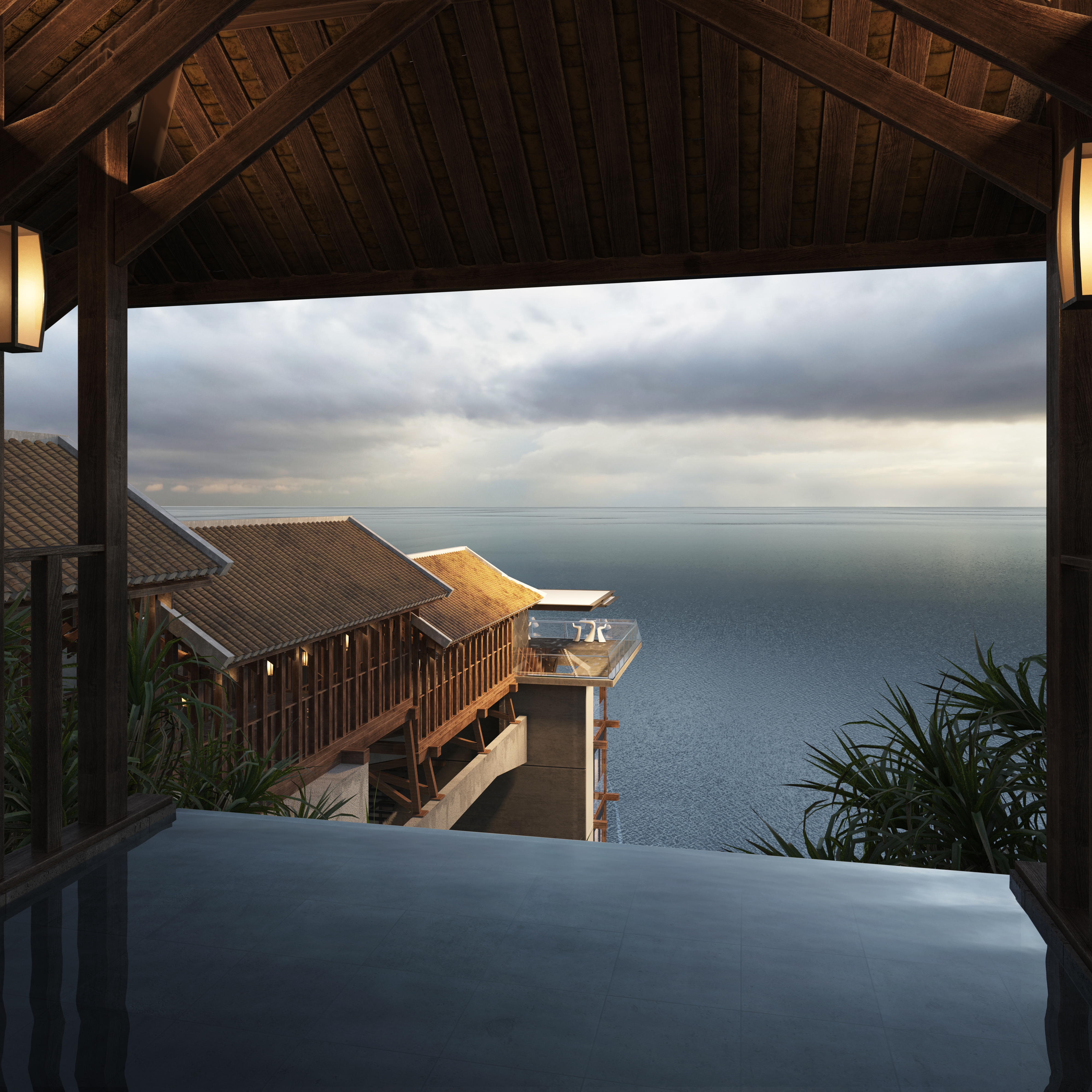 Building on cliff-18