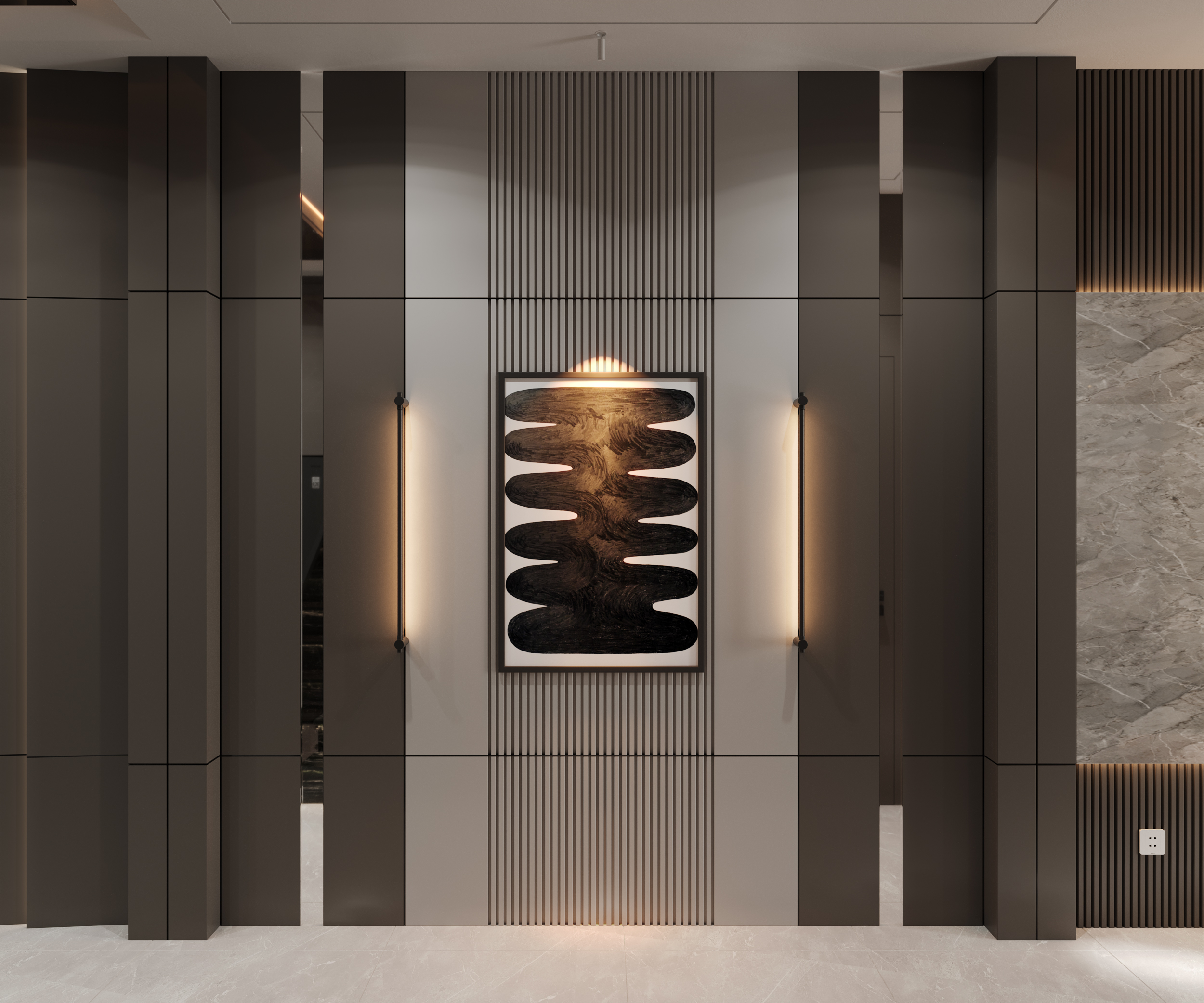 Livingroom and kitchen models luxury-5