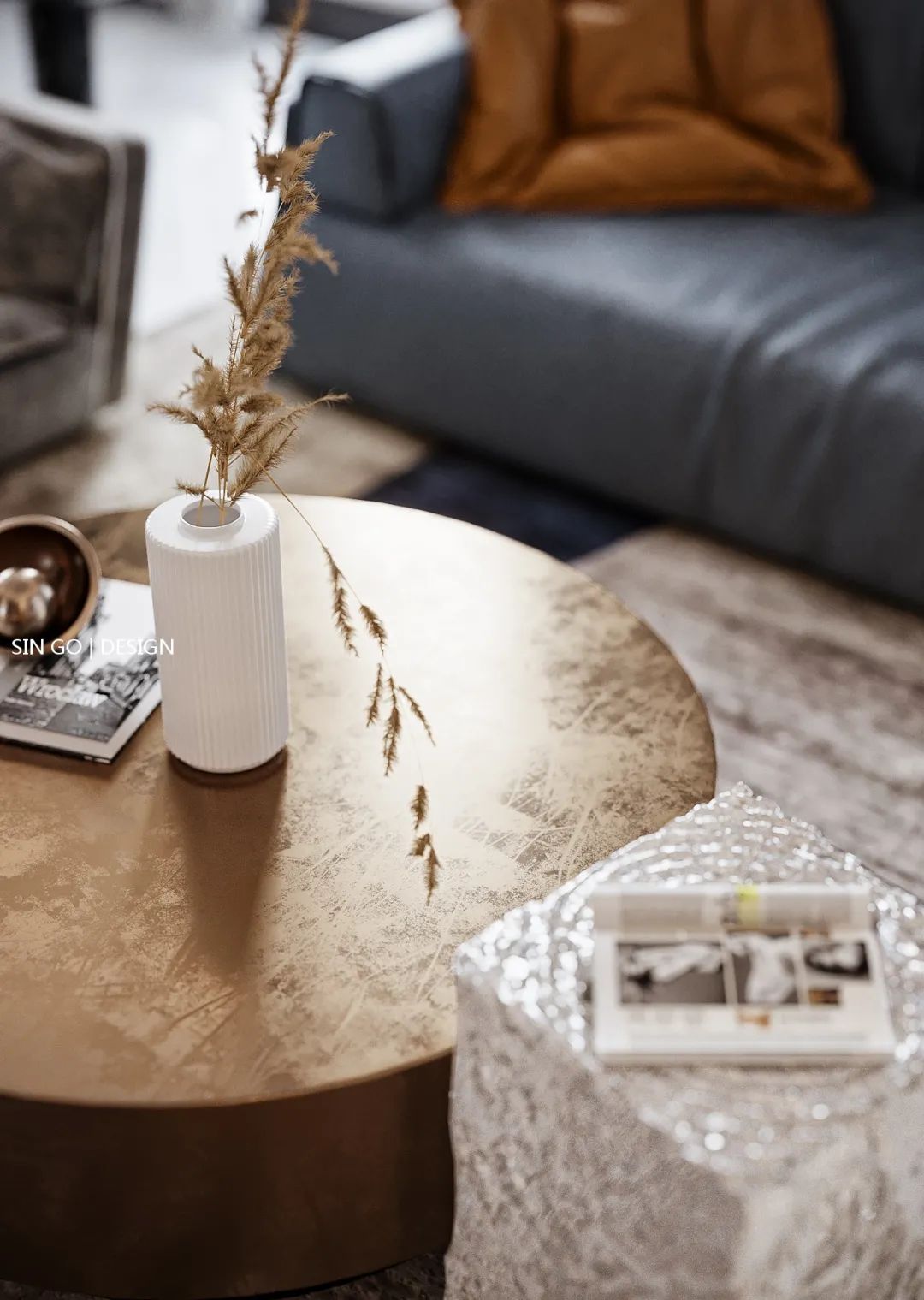 南京•复地朗香 650㎡混搭风别墅设计,现代轻奢质感与法式浪漫的完美融合-25