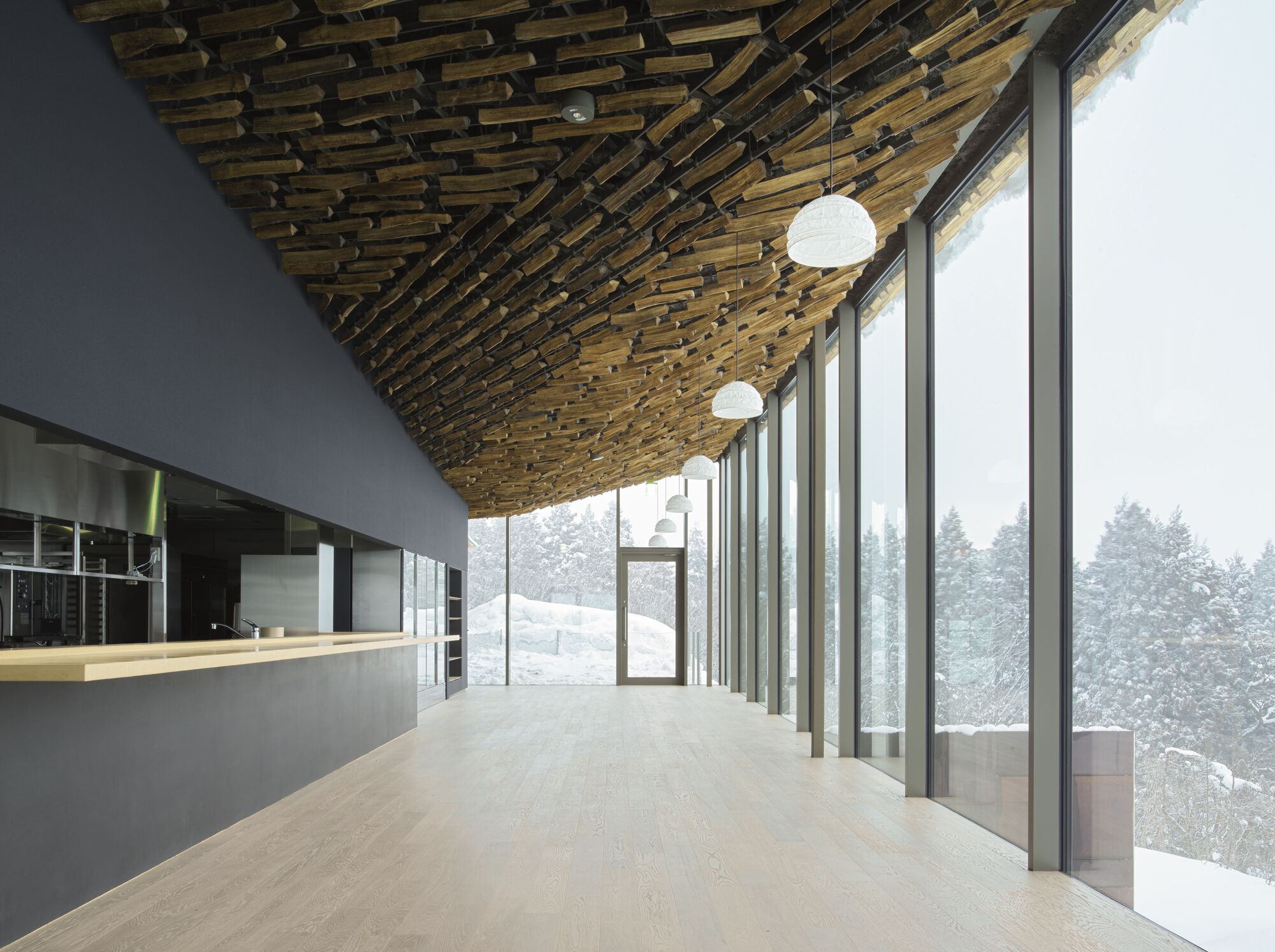 Snowpeak Field Suite 水疗中心总部丨日本丨Kengo Kuma & Associates-45