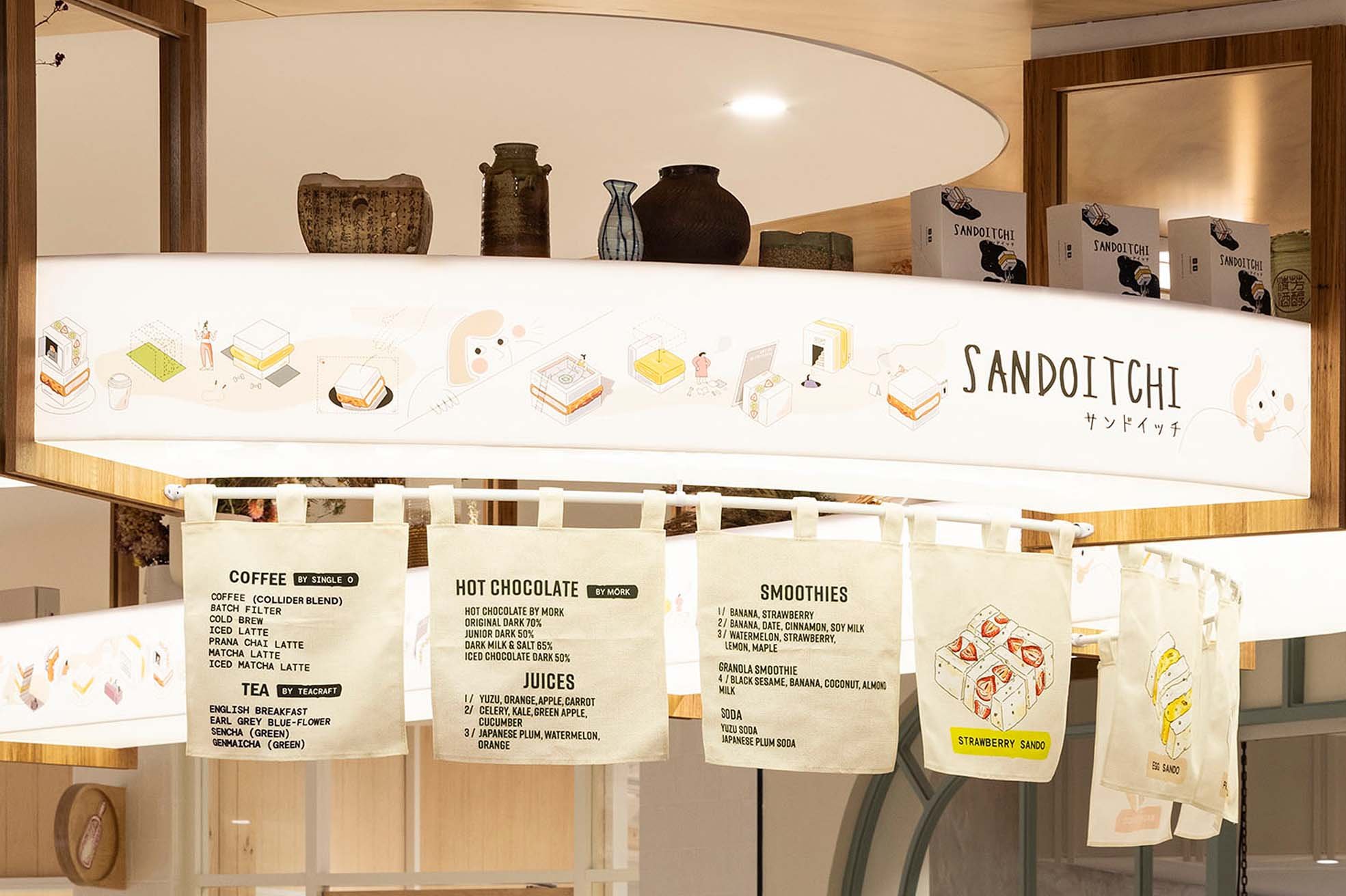 Sandoitchi日本咖啡馆品牌重塑及门店设计丨澳大利亚悉尼丨Vie Studio-19