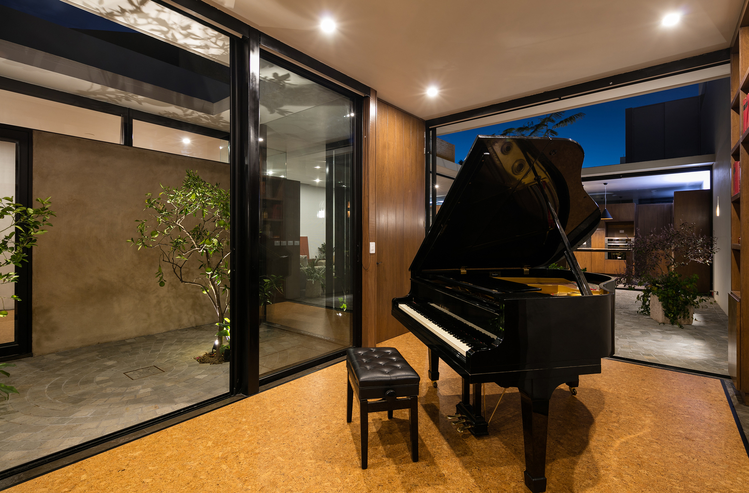 墨西哥钢琴家之家的天空景观与自然融合设计-27