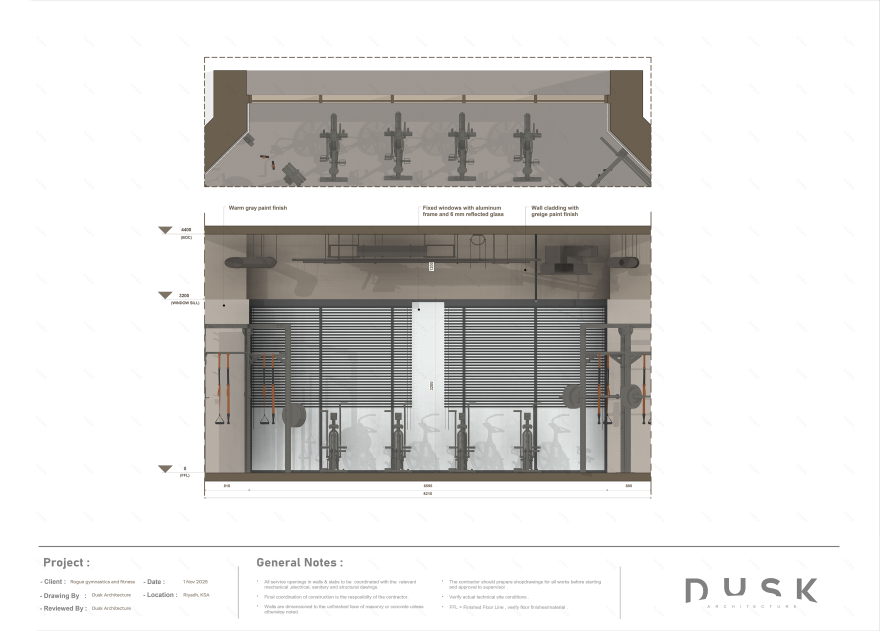 流氓健身俱乐部丨沙特阿拉伯利雅得丨Dusk Architecture-51
