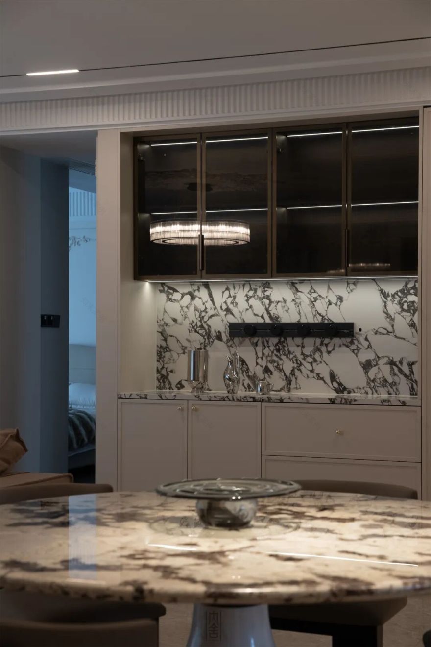 内舍软装丨179㎡法式轻奢风,精致奢华与梦幻浪漫的完美碰撞~-25